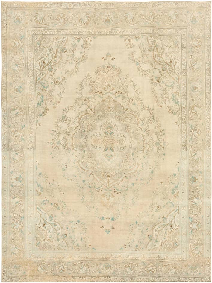 Detailansicht von 300cm x 395cm Handgeknüpft Ultra Vintage Persisch Wolle Teppich