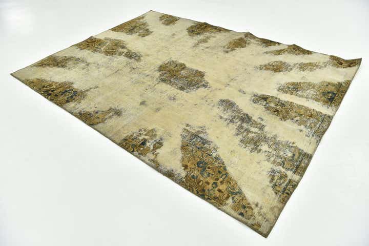 205cm x 275cm anudado a mano Ultra Vintage Alfombra Persa Lana