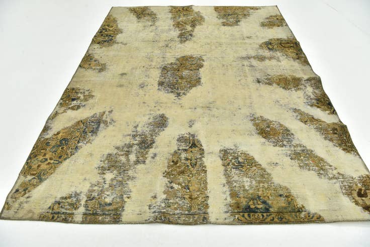 Detail image of 205cm x 275cm anudado a mano Ultra Vintage Alfombra Persa Lana