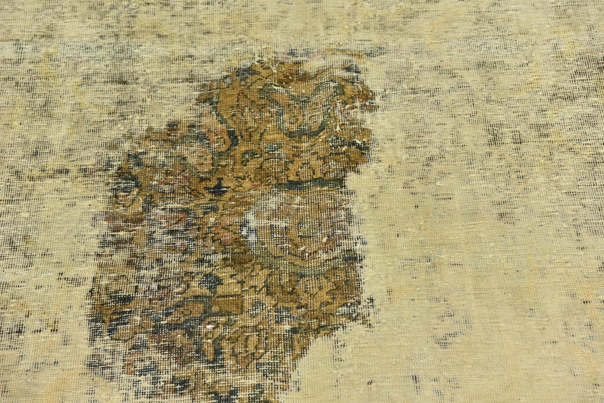 205cm x 275cm anudado a mano Ultra Vintage Alfombra Persa Lana