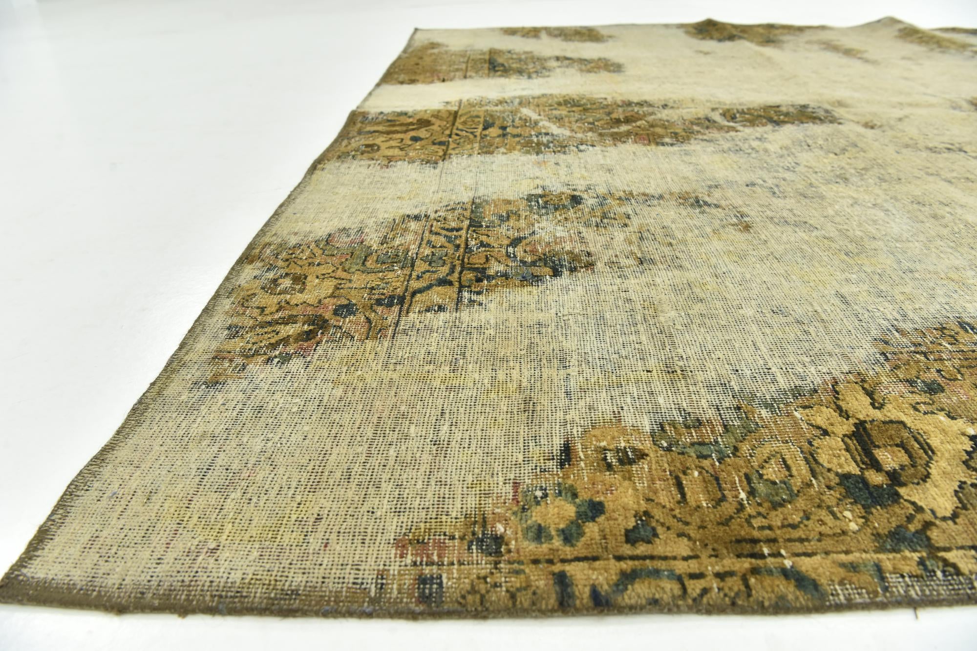 205cm x 275cm anudado a mano Ultra Vintage Alfombra Persa Lana
