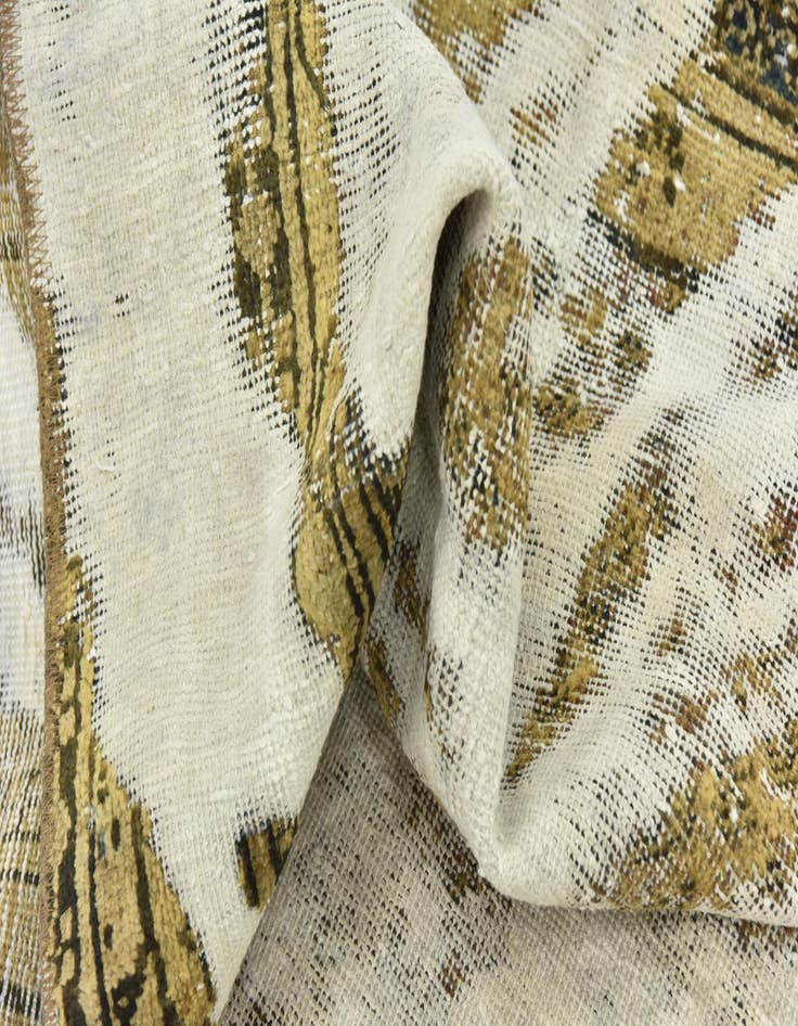 Detail image of 7' x 10' 4  Hand Knotted Ultra Vintage Persian Wool Rug