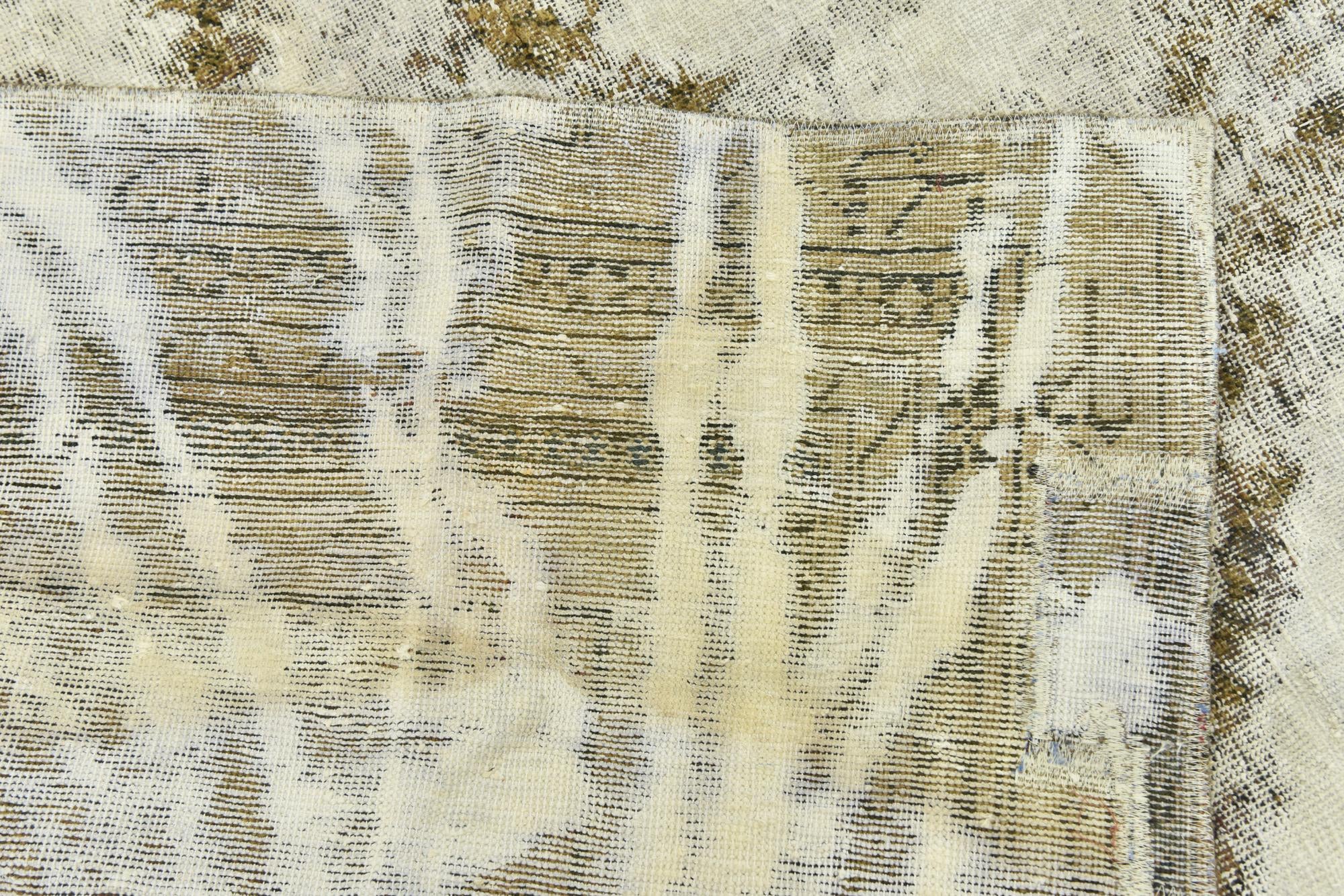 7' x 10' 4 Hand Knotted Ultra Vintage Persian Wool Rug