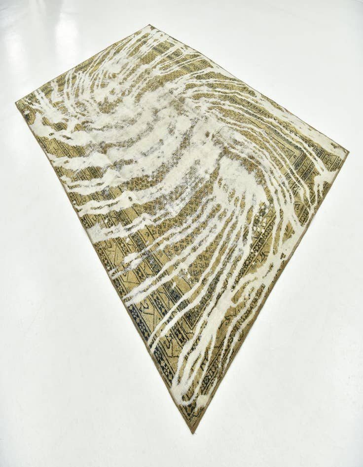 Detail image of 7' x 10' 4  Hand Knotted Ultra Vintage Persian Wool Rug