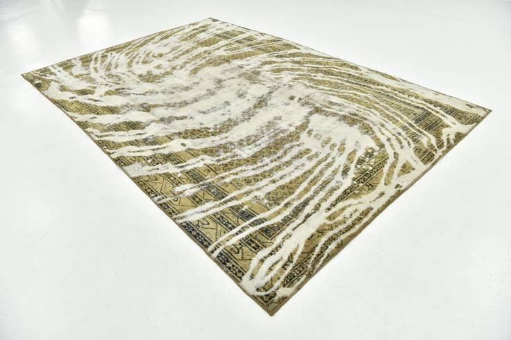 Detail image of 7' x 10' 4 Hand Knotted Ultra Vintage Persian Wool Rug