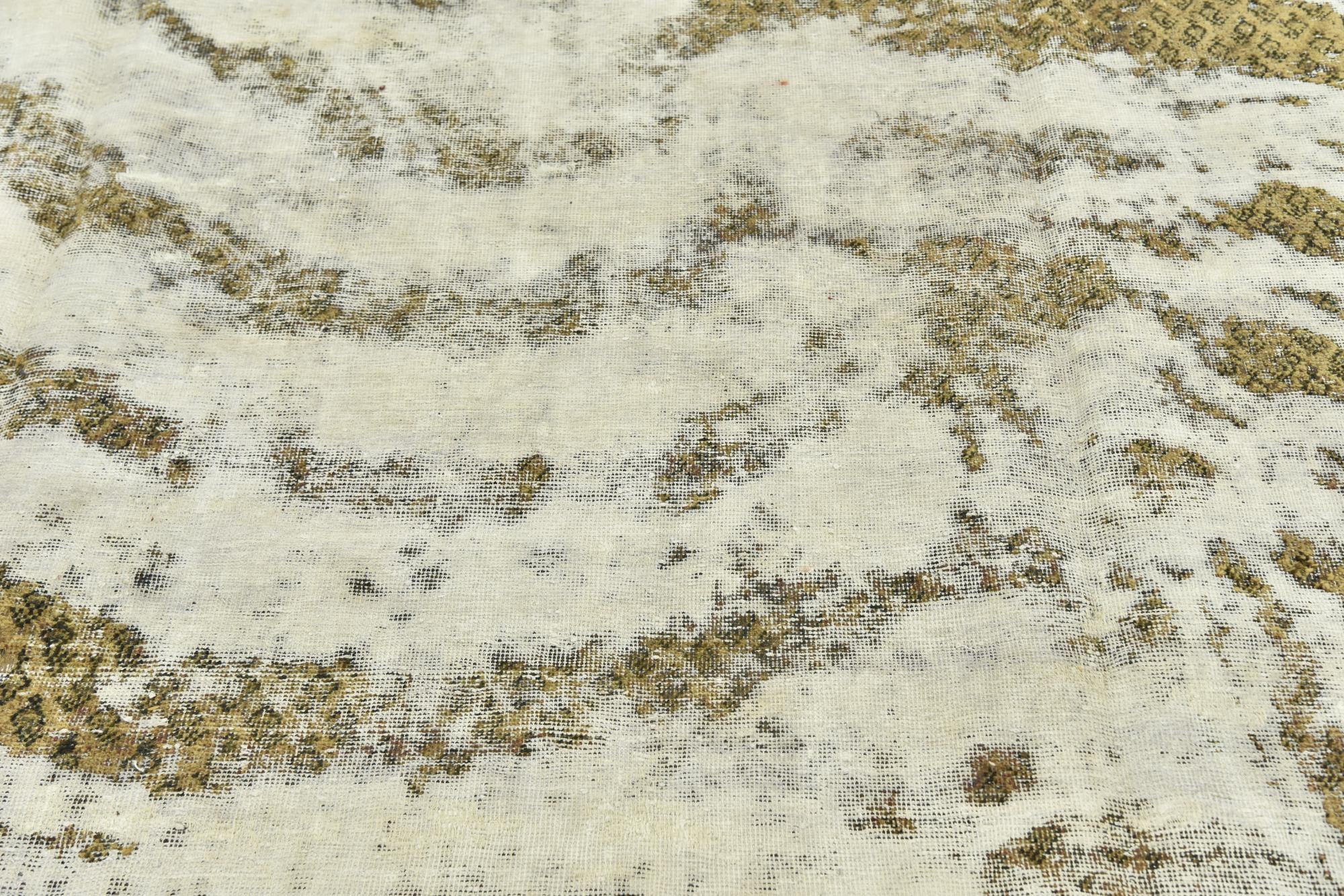7' x 10' 4 Hand Knotted Ultra Vintage Persian Wool Rug