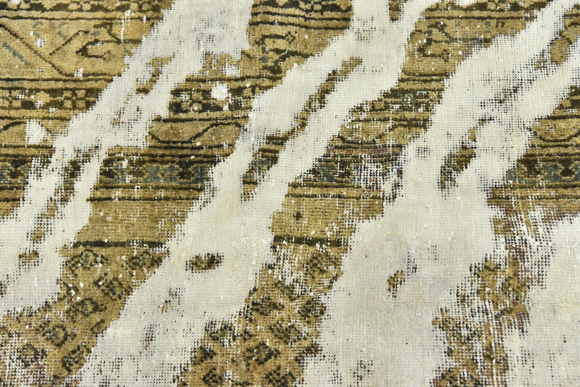 7' x 10' 4 Hand Knotted Ultra Vintage Persian Wool Rug