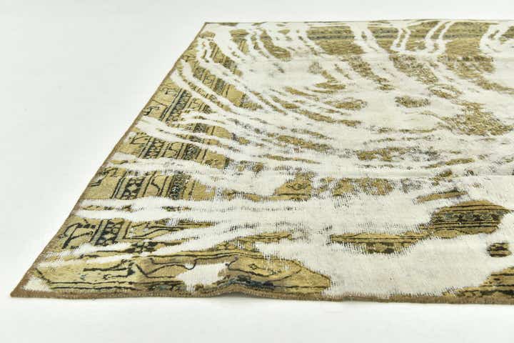 7' x 10' 4 Hand Knotted Ultra Vintage Persian Wool Rug