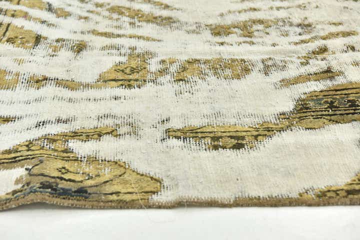 7' x 10' 4 Hand Knotted Ultra Vintage Persian Wool Rug