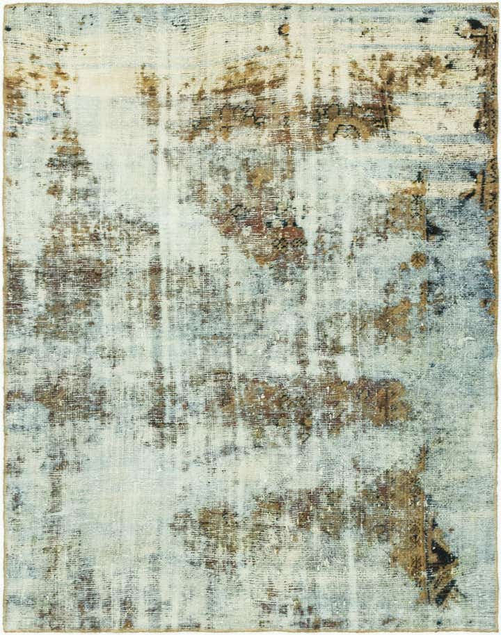 4' 7 x 5' 10 Hand Knotted Ultra Vintage Persian Wool Rug