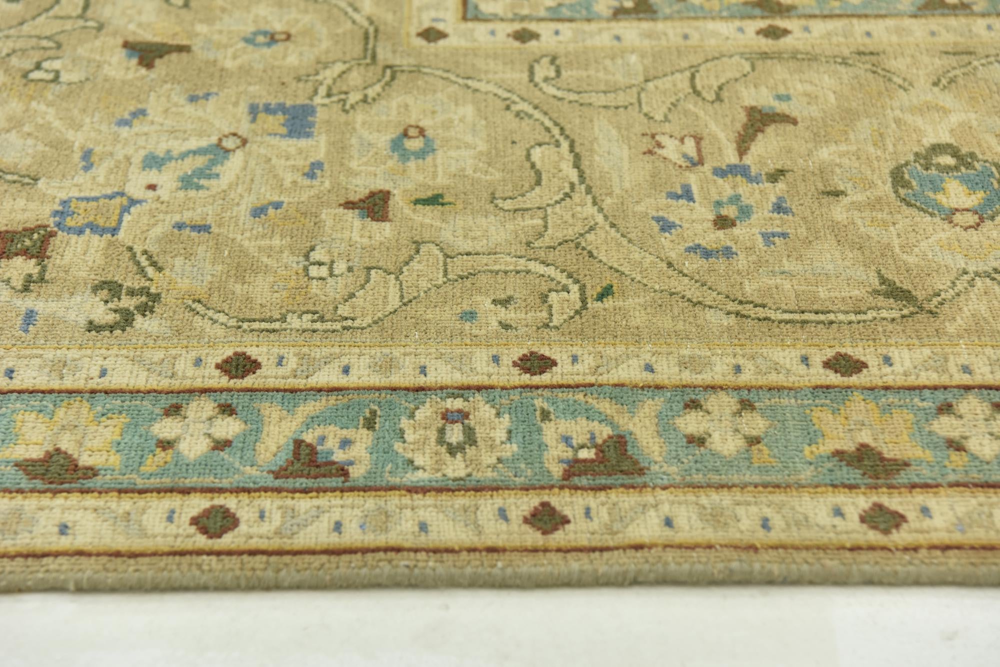 9' 8 x 12' 7 Hand Knotted Ultra Vintage Persian Wool Rug