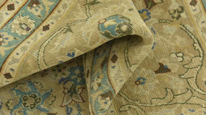 9' 8 x 12' 7 Hand Knotted Ultra Vintage Persian Wool Rug