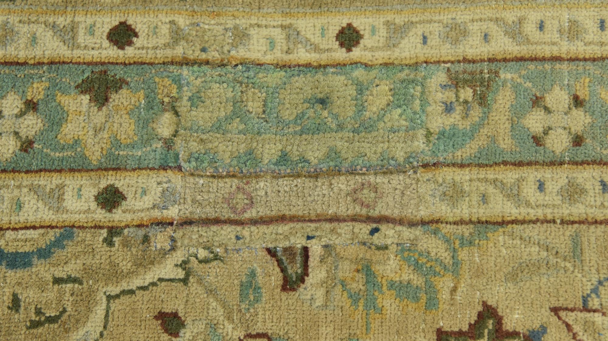 9' 8 x 12' 7 Hand Knotted Ultra Vintage Persian Wool Rug