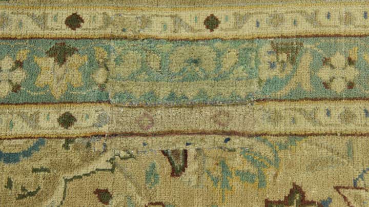 9' 8 x 12' 7 Hand Knotted Ultra Vintage Persian Wool Rug