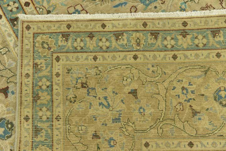 9' 8 x 12' 7 Hand Knotted Ultra Vintage Persian Wool Rug