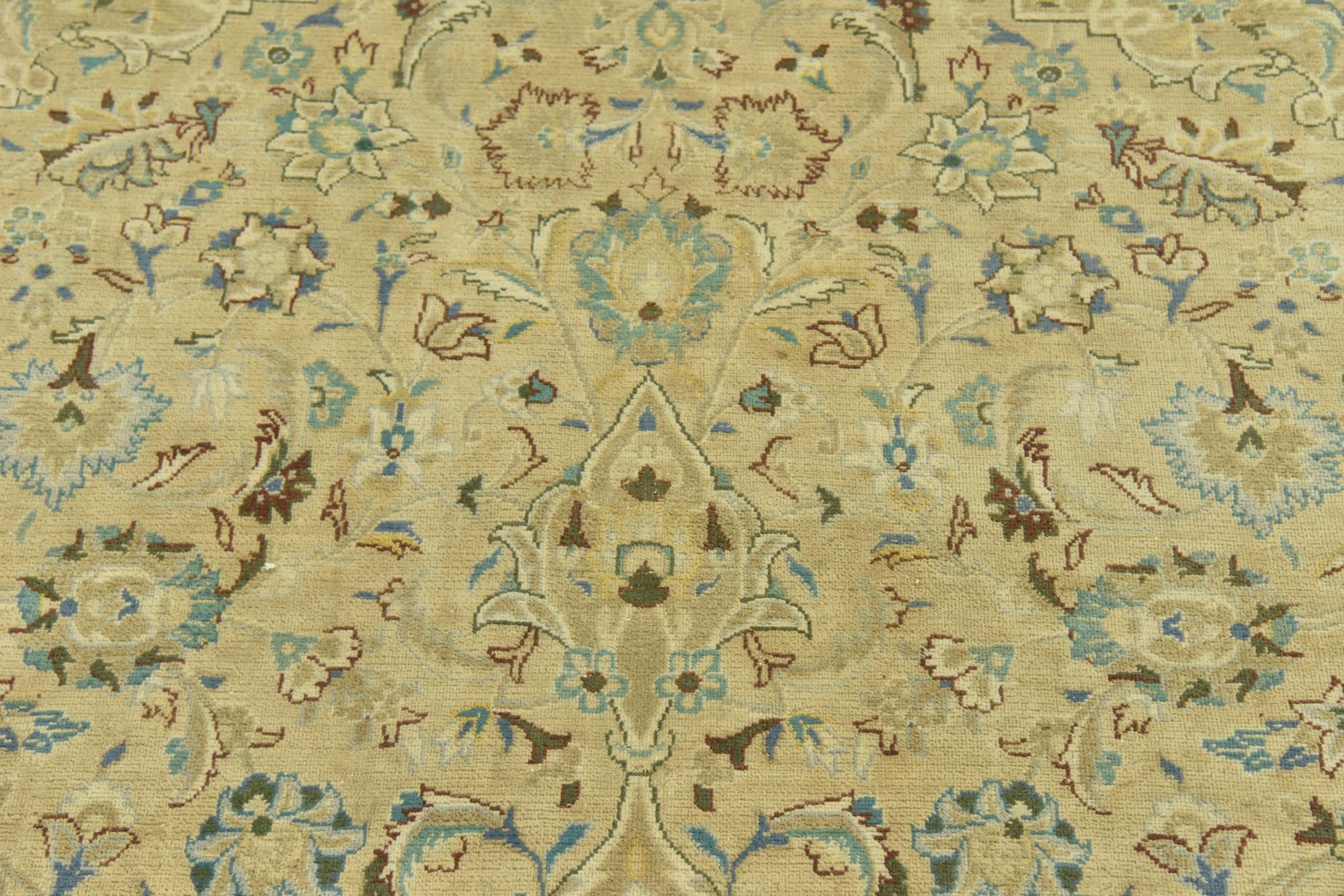 9' 8 x 12' 7 Hand Knotted Ultra Vintage Persian Wool Rug
