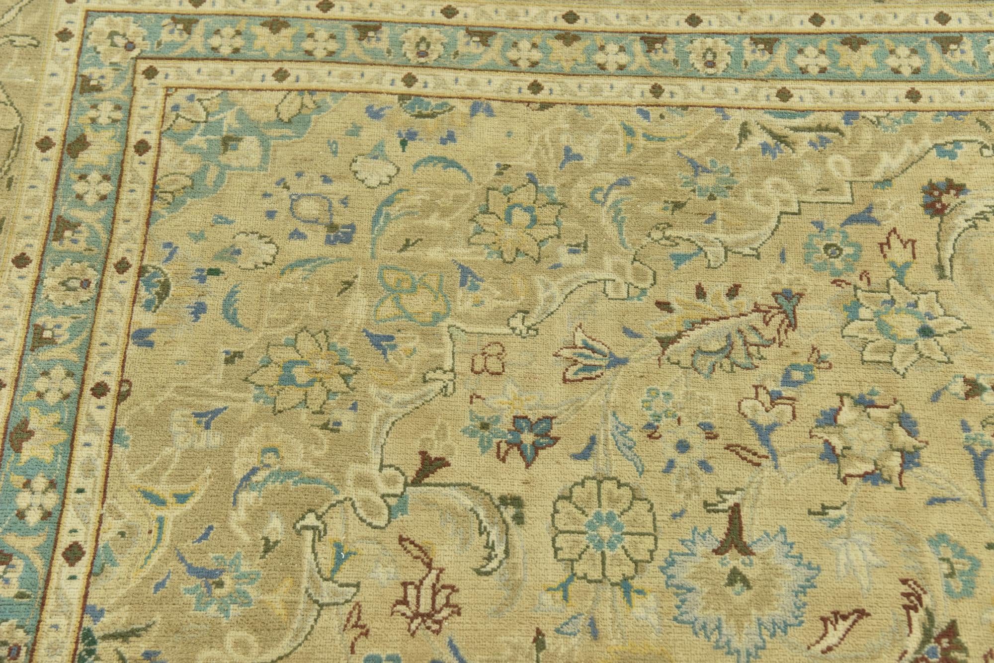 9' 8 x 12' 7 Hand Knotted Ultra Vintage Persian Wool Rug