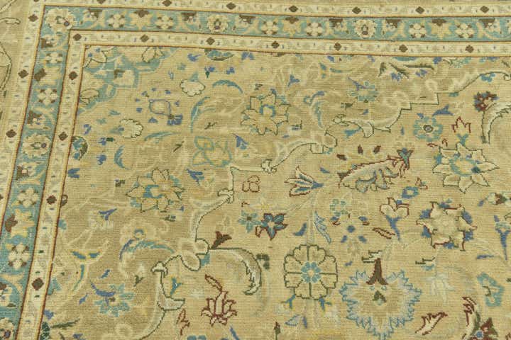 9' 8 x 12' 7 Hand Knotted Ultra Vintage Persian Wool Rug