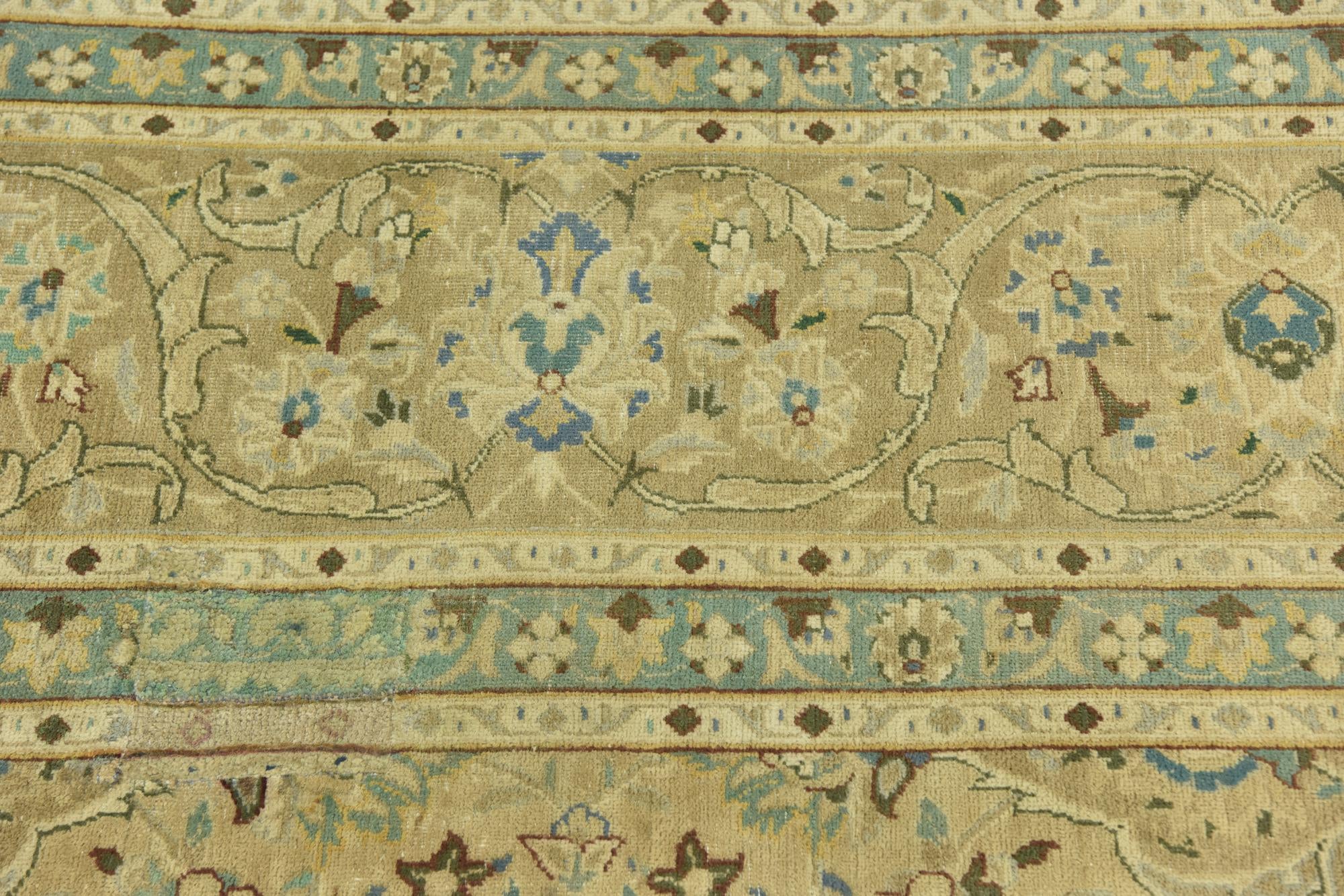 9' 8 x 12' 7 Hand Knotted Ultra Vintage Persian Wool Rug