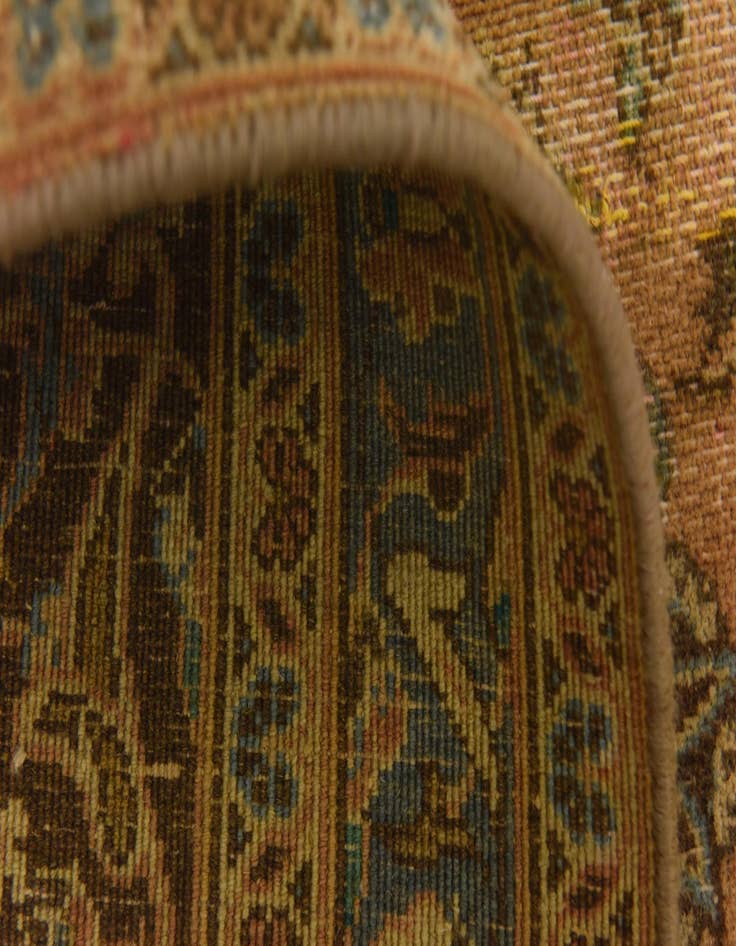 Detail image of 9' 4 x 12'  Hand Knotted Ultra Vintage Persian Wool Rug