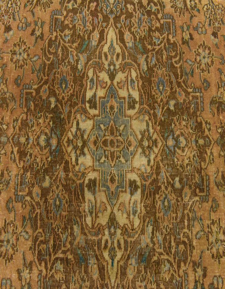 Detail image of 9' 4 x 12'  Hand Knotted Ultra Vintage Persian Wool Rug
