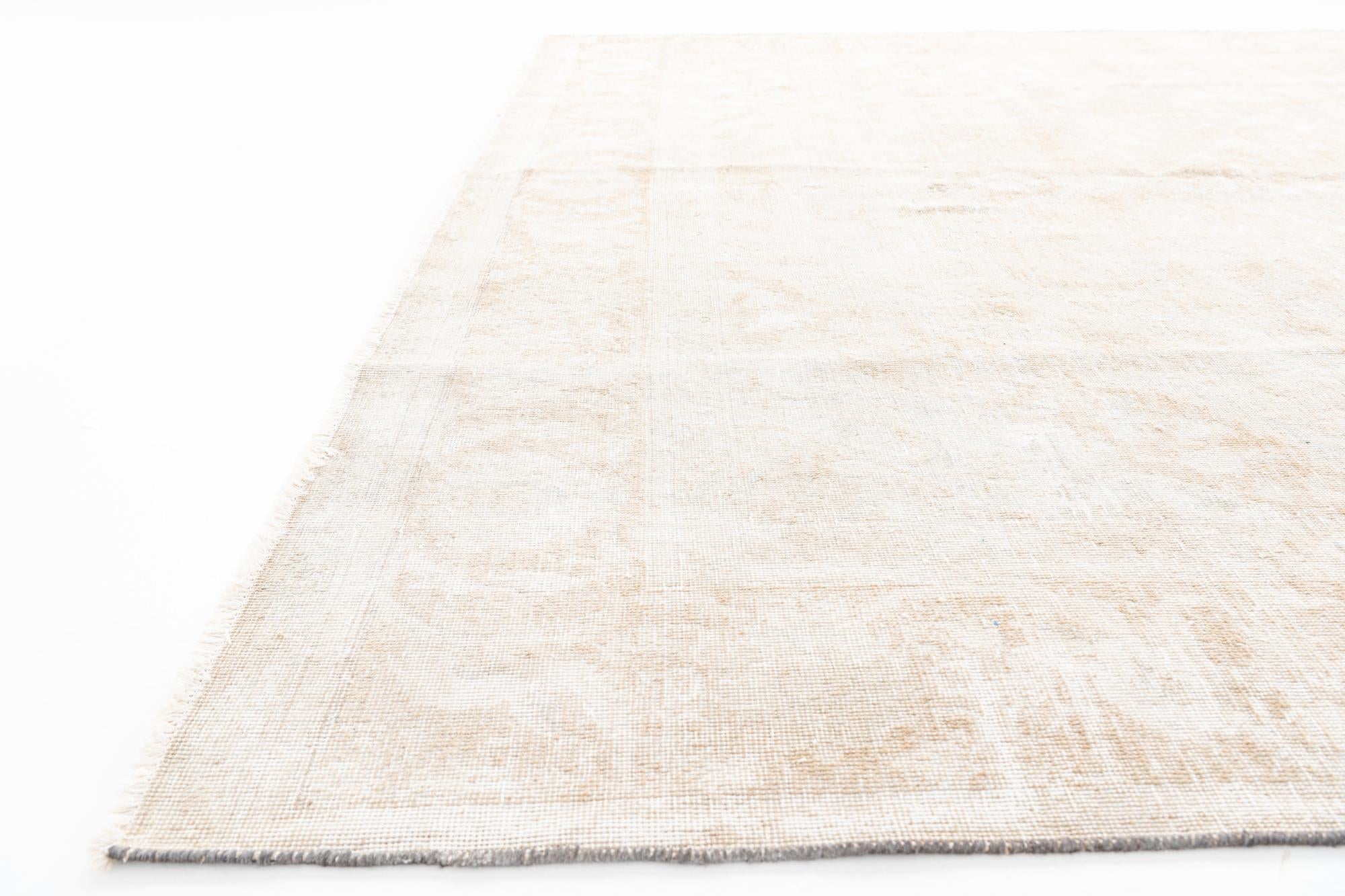 9' 2 x 12' 3 Hand Knotted Ultra Vintage Persian Wool Rug