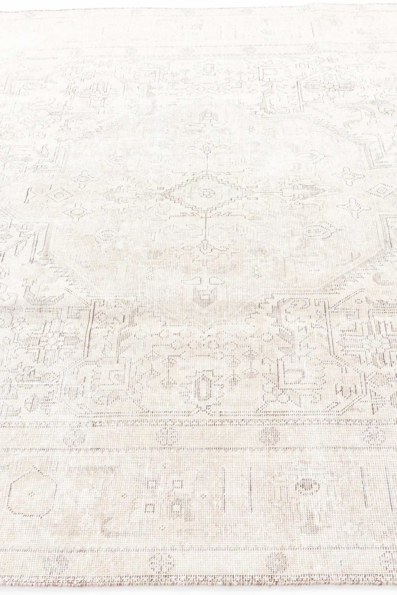 6' 5 x 9' 6 Hand Knotted Ultra Vintage Persian Wool Rug