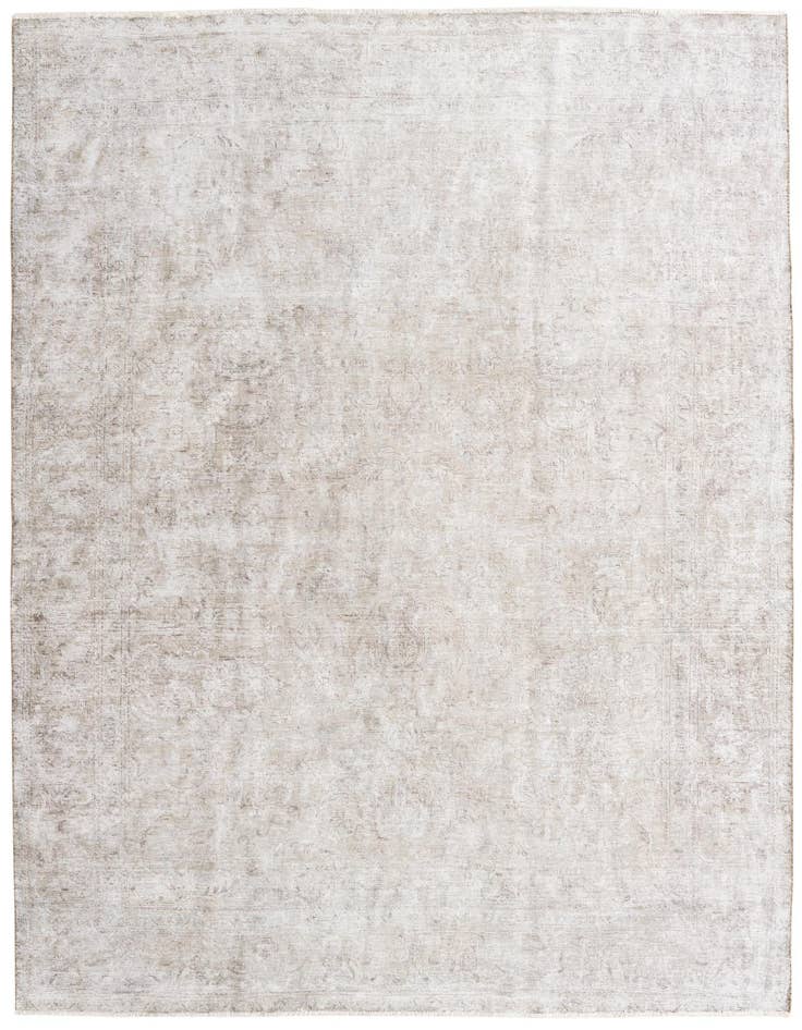 Detail image of 7' 9 x 11' Hand Knotted Ultra Vintage Persian Wool Rug