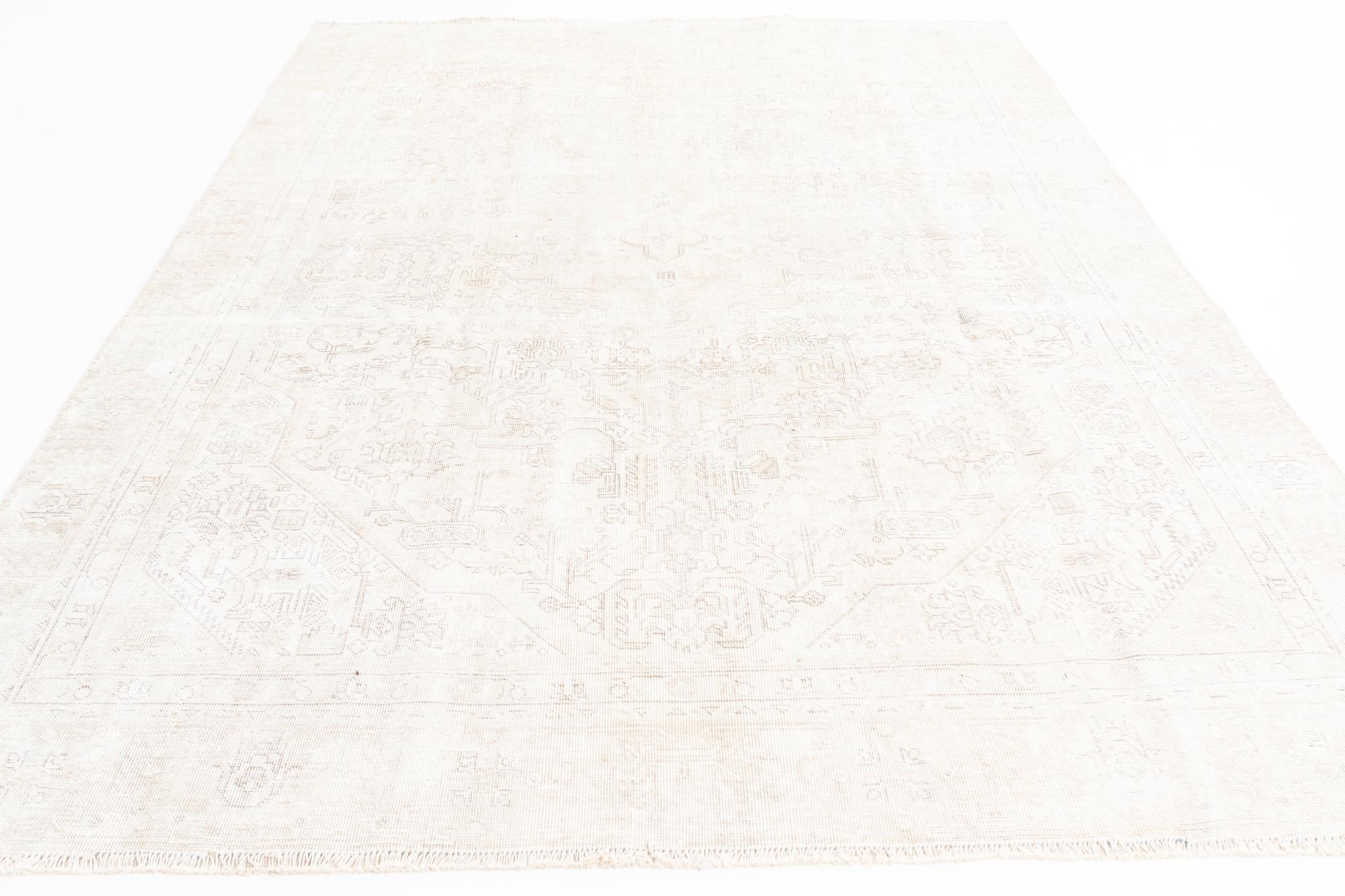 215cm x 295cm anudado a mano Ultra Vintage Alfombra Persa Lana