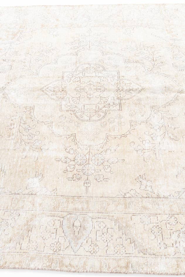 Detail image of 6' 2 x 9' 3 Hand Knotted Ultra Vintage Persian Wool Rug