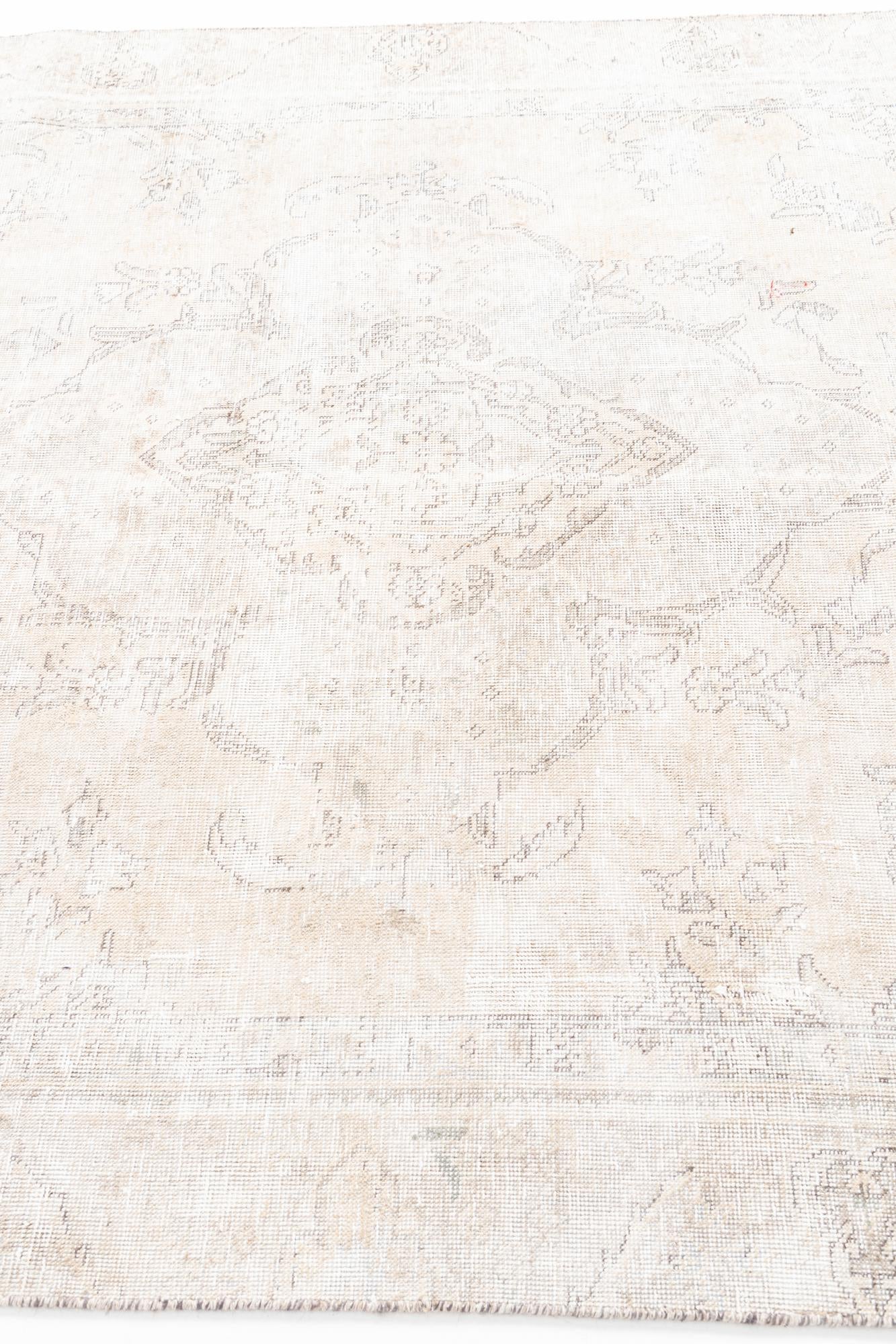 5' 9 x 9' 2 Hand Knotted Ultra Vintage Persian Wool Rug