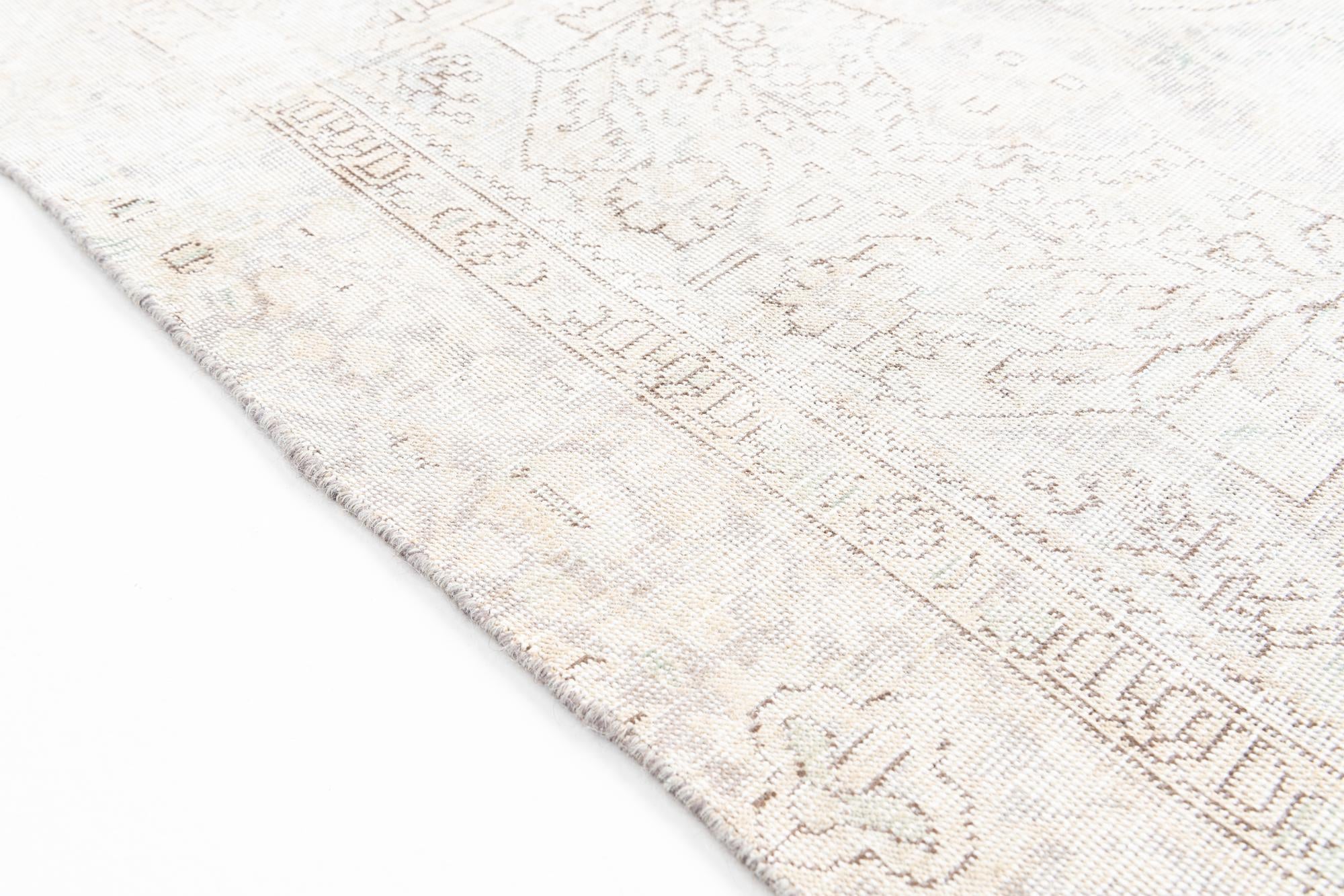 6' 2 x 8' 10 Hand Knotted Ultra Vintage Persian Wool Rug