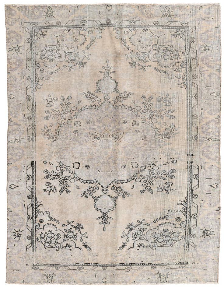 Detail image of 6' x 9' 5 Hand Knotted Ultra Vintage Persian Wool Rug