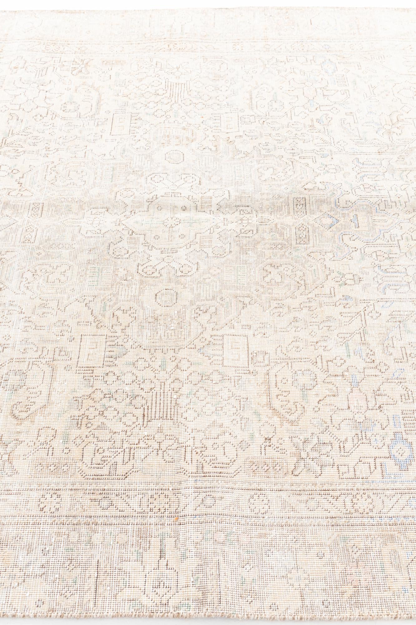 6' x 9' Hand Knotted Ultra Vintage Persian Wool Rug