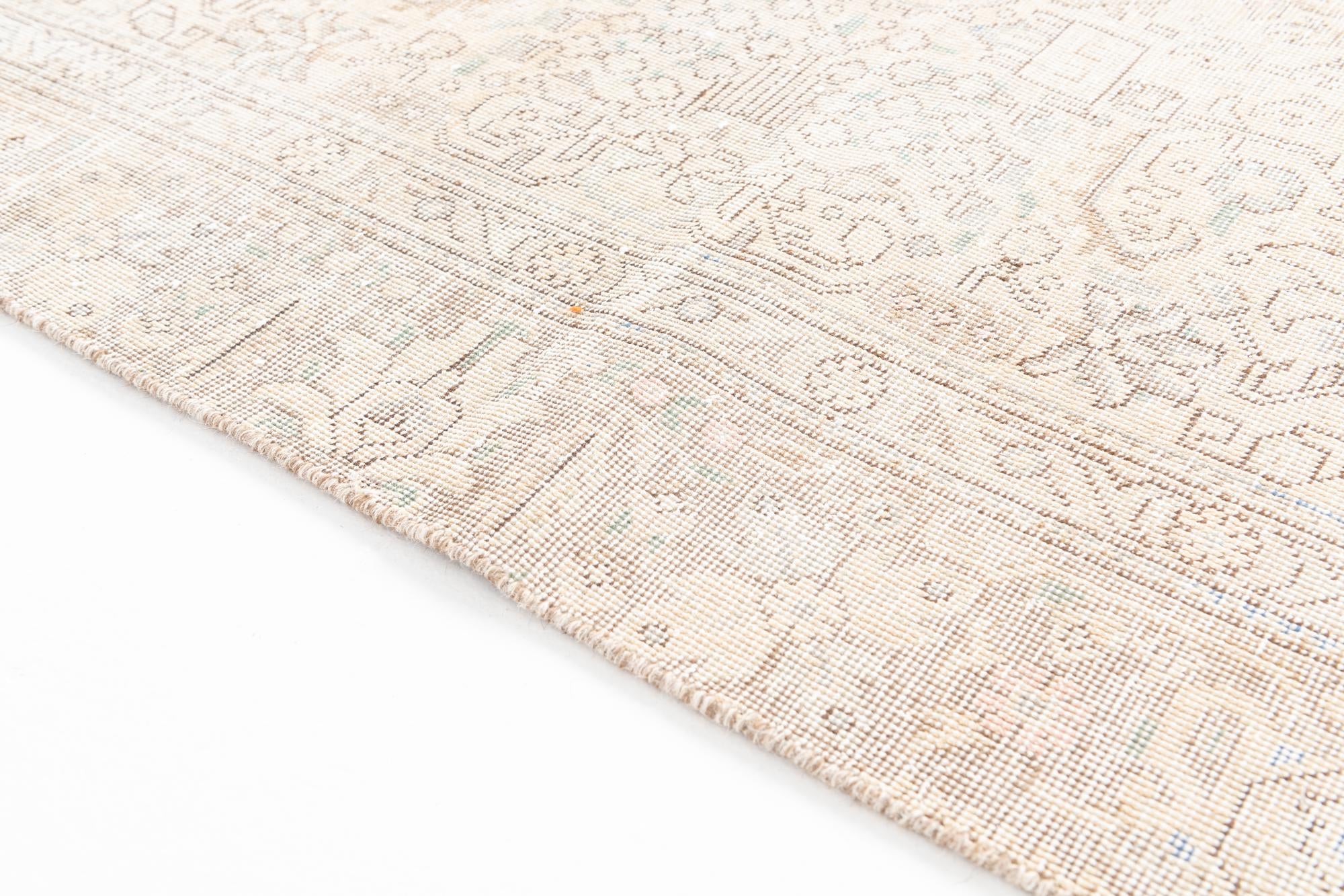 6' x 9' Hand Knotted Ultra Vintage Persian Wool Rug