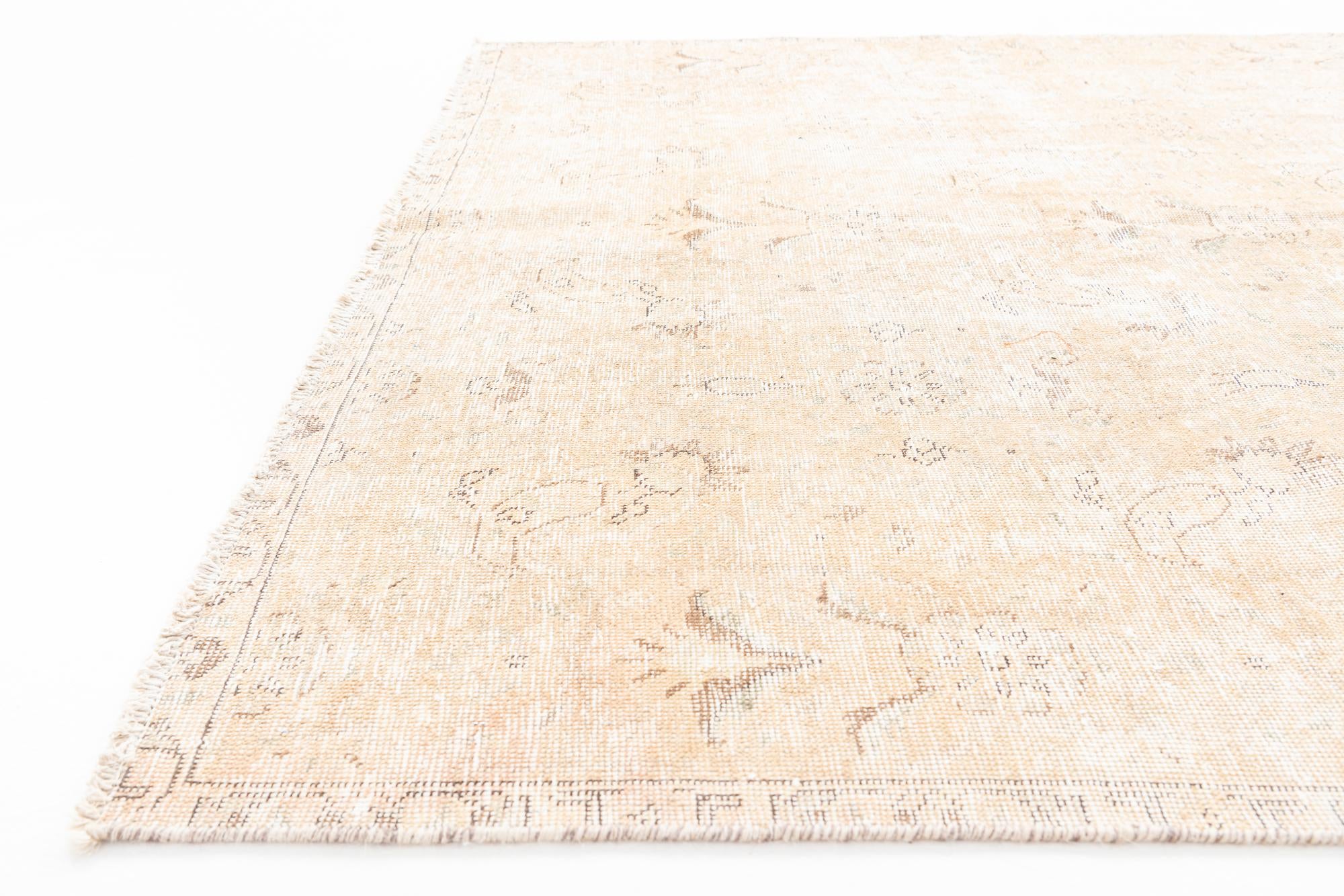 6' x 9' 7 Hand Knotted Ultra Vintage Persian Wool Rug