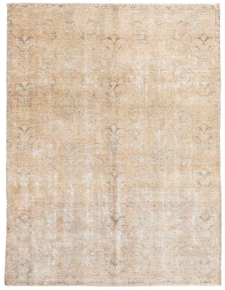 Detail image of 6' x 9' 7 Hand Knotted Ultra Vintage Persian Wool Rug