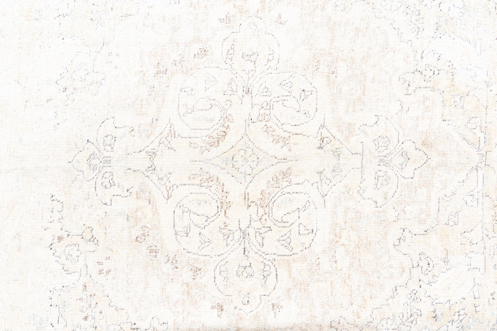 205cm x 295cm Hand Knotted Ultra Vintage Persian Wool Rug