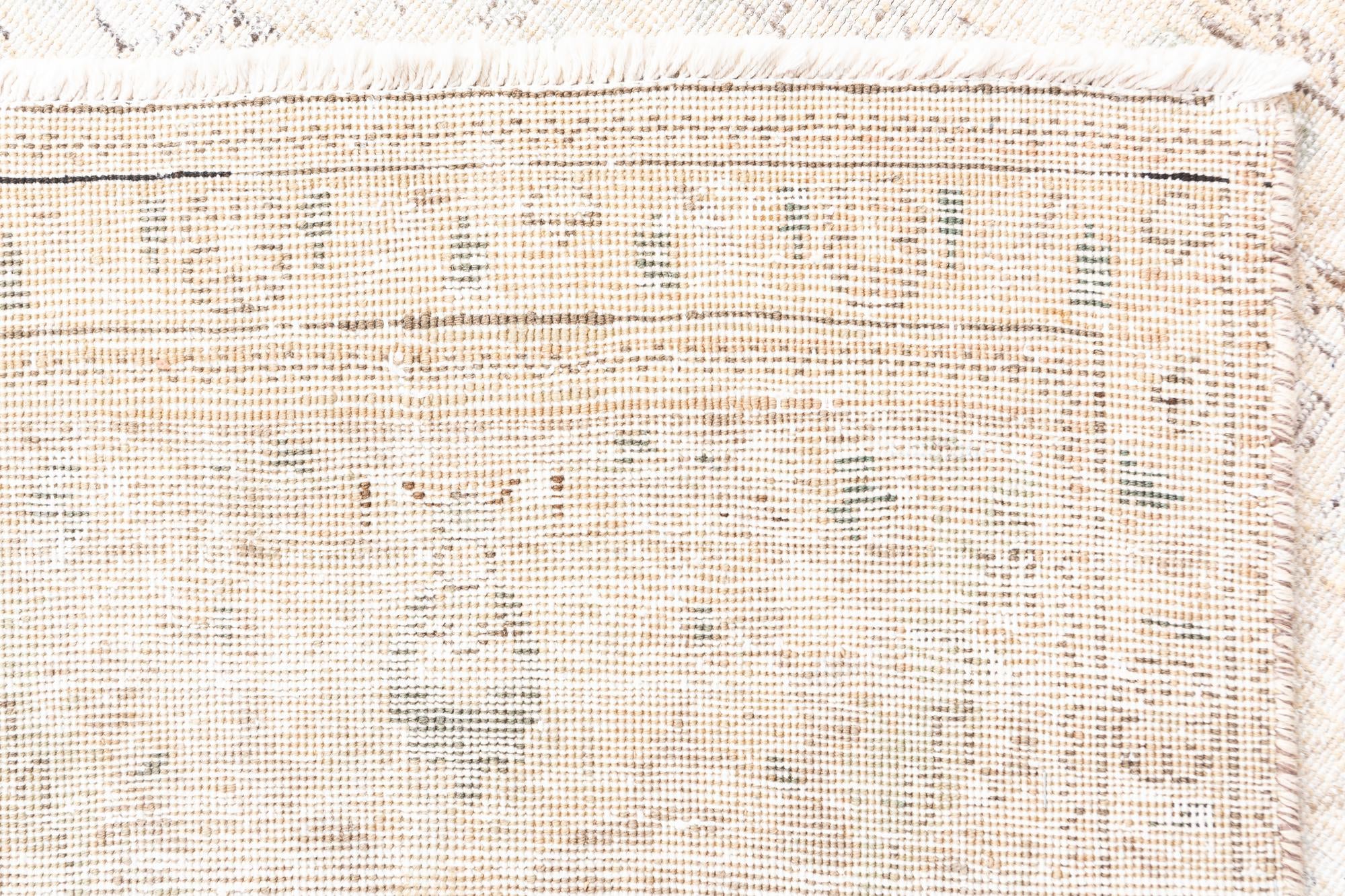 205cm x 295cm Hand Knotted Ultra Vintage Persian Wool Rug