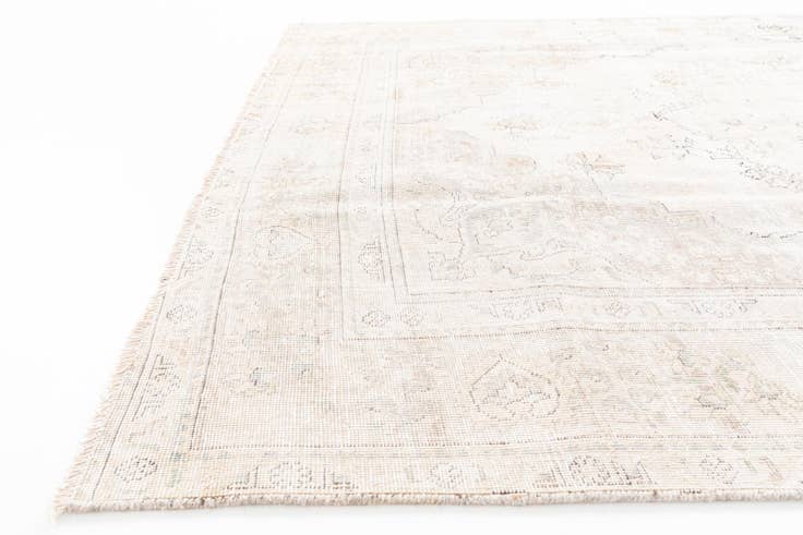 Detail image of 6' 2 x 9' 8 Hand Knotted Ultra Vintage Persian Wool Rug