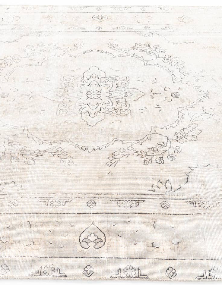 Detail image of 6' 2 x 9' 8  Hand Knotted Ultra Vintage Persian Wool Rug