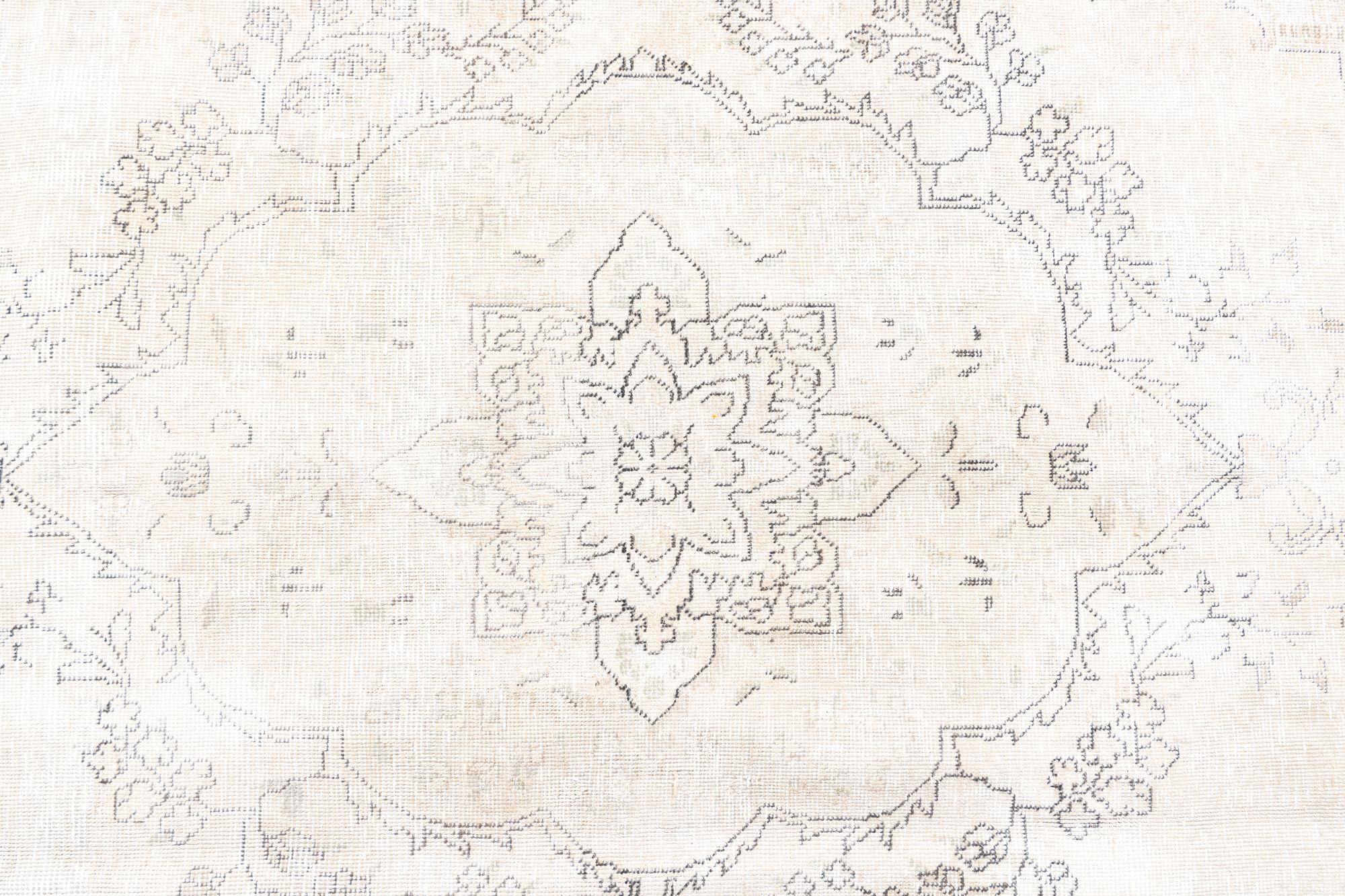 6' 2 x 9' 8 Hand Knotted Ultra Vintage Persian Wool Rug