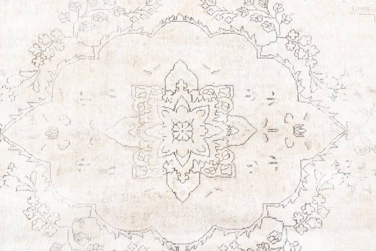 Detail image of 6' 2 x 9' 8 Hand Knotted Ultra Vintage Persian Wool Rug