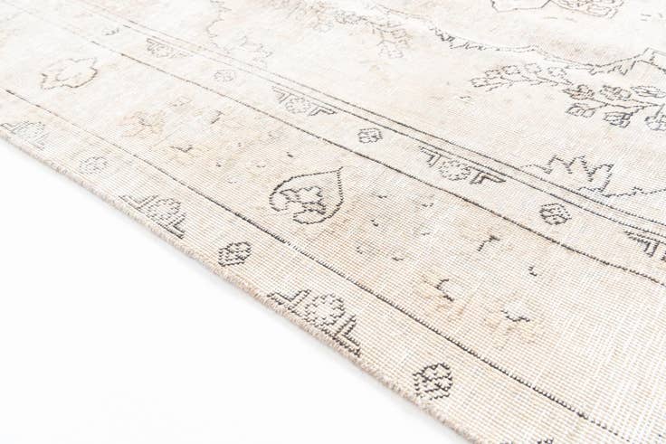 Detail image of 6' 2 x 9' 8 Hand Knotted Ultra Vintage Persian Wool Rug