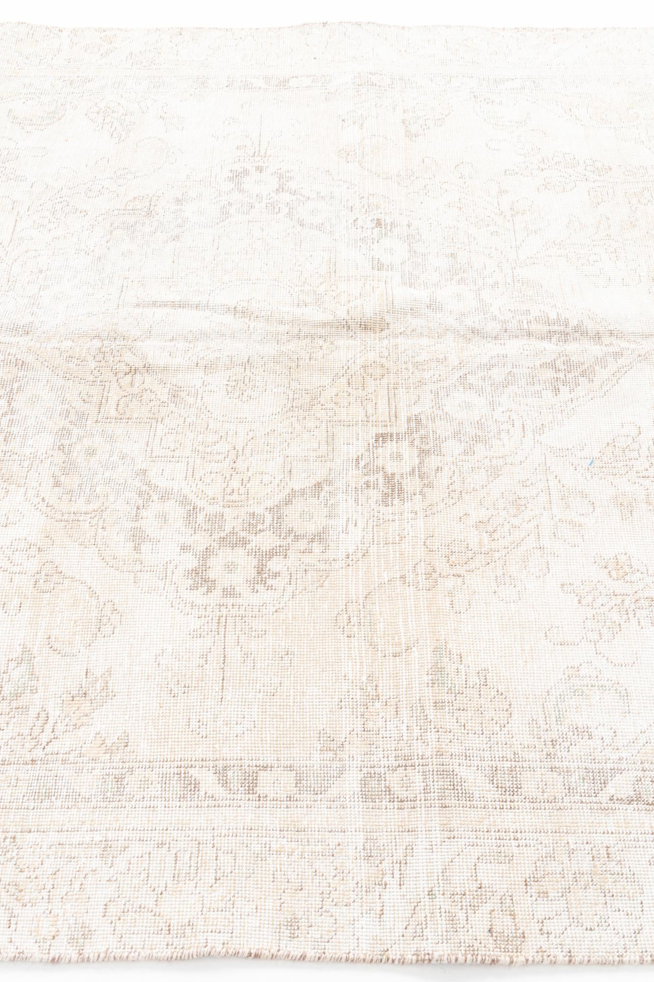 170cm x 275cm Hand Knotted Ultra Vintage Persian Wool Rug