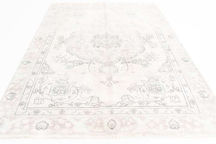 5' 9 x 9' 3 Hand Knotted Ultra Vintage Persian Wool Rug