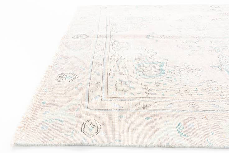 Detail image of 5' 9 x 9' 3 Hand Knotted Ultra Vintage Persian Wool Rug