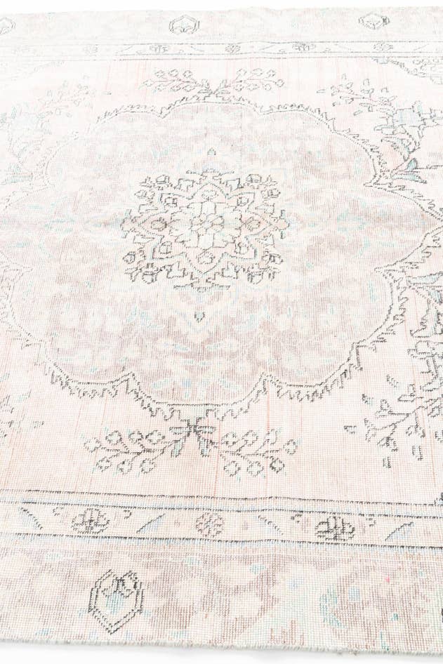 Detail image of 5' 9 x 9' 3 Hand Knotted Ultra Vintage Persian Wool Rug