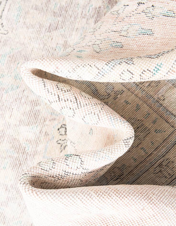 Detail image of 5' 9 x 9' 3  Hand Knotted Ultra Vintage Persian Wool Rug