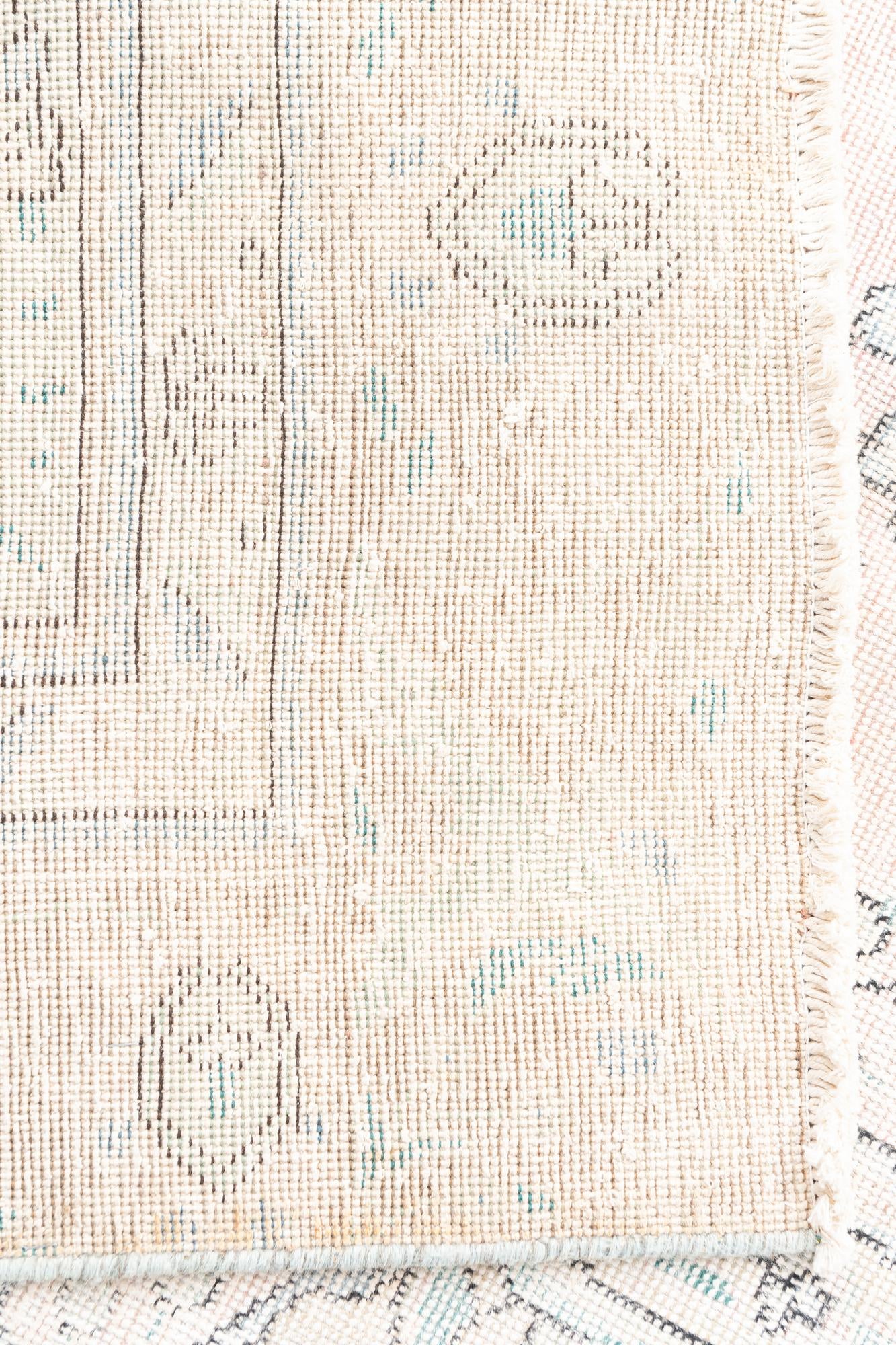 5' 9 x 9' 3 Hand Knotted Ultra Vintage Persian Wool Rug